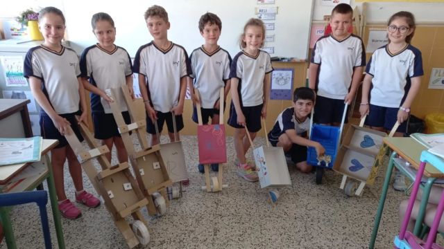 Los alumnos de 3° de Ed. Primaria han realizado un taller relacionado con la unidad: "Las máquinas" ⚙️ Han construido carretillas como ejemplo de palanca, que combinan además rueda y eje. Podemos transportar objetos en ellas, aunque algunas son a escala 👌🏻👏🏻

#Taller #Máquinas #Carretillas #EducaciónPrimaria #SantaCruzGuadalajara